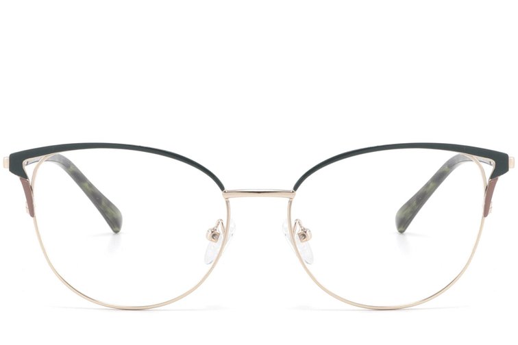 Gafas de metal verde mariposa #BS2425-0805