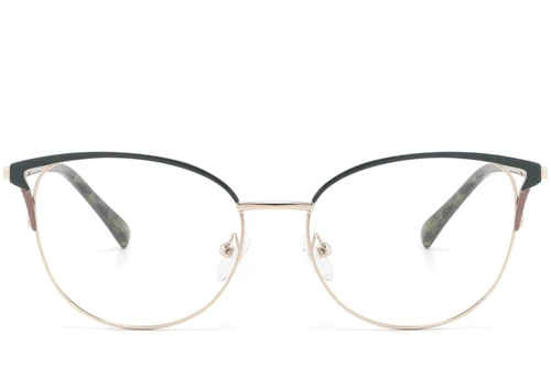Butterfly Green Metal Glasses #BS2425-0805
