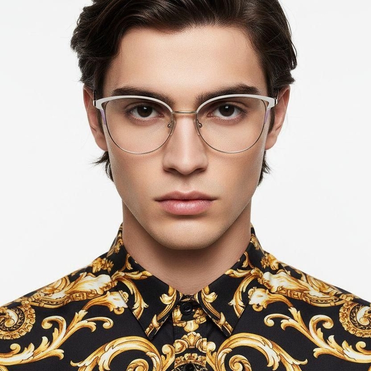 Butterfly Brown Metal Glasses #BS2425-0806