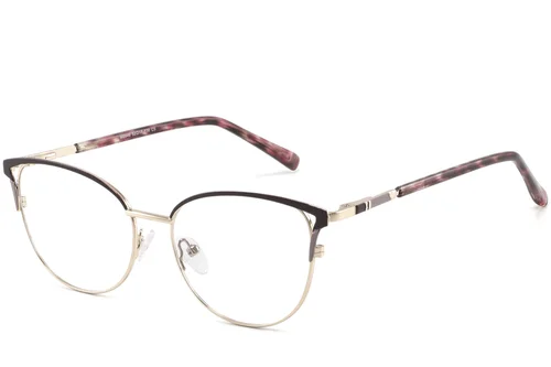 Lunettes papillon violettes en métal #BS2425-0807