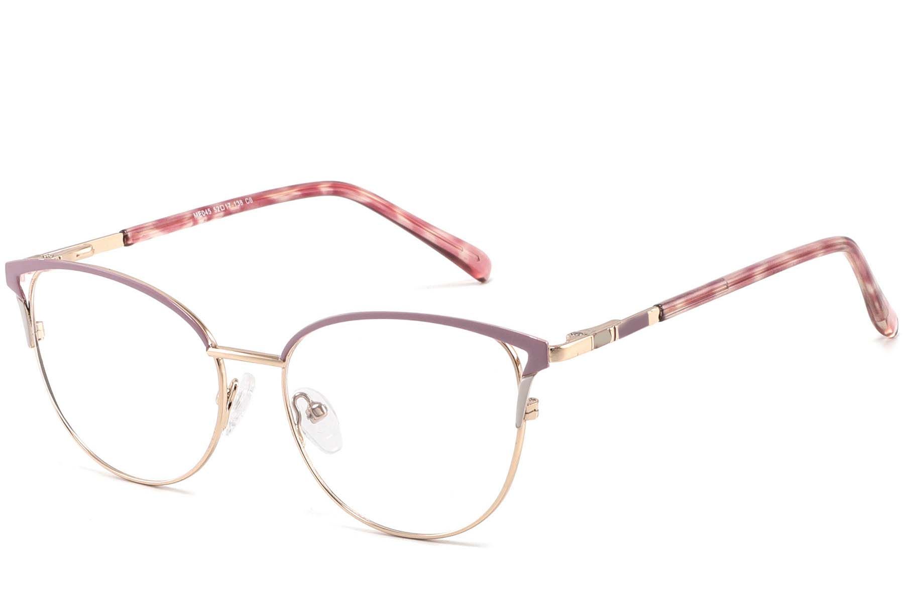 Butterfly Pink Metal Glasses #BS2425-0808