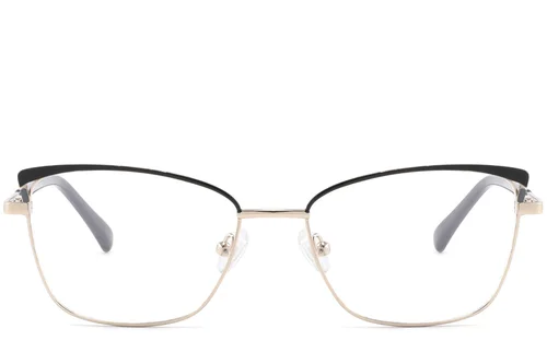 Lunettes papillon en métal noir #BS2425-0809