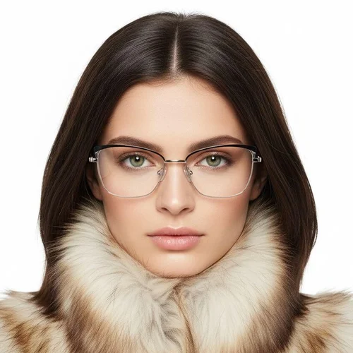 Lunettes papillon en métal noir #BS2425-0809