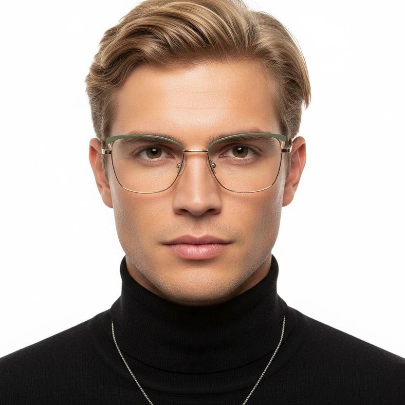 Butterfly Green Metal Glasses #BS2425-0810