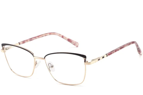 Lunettes papillon en métal noir #BS2425-0811