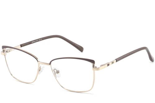 Lunettes papillon en métal marron #BS2425-0812