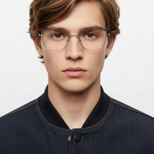 Lunettes papillon en métal marron #BS2425-0812