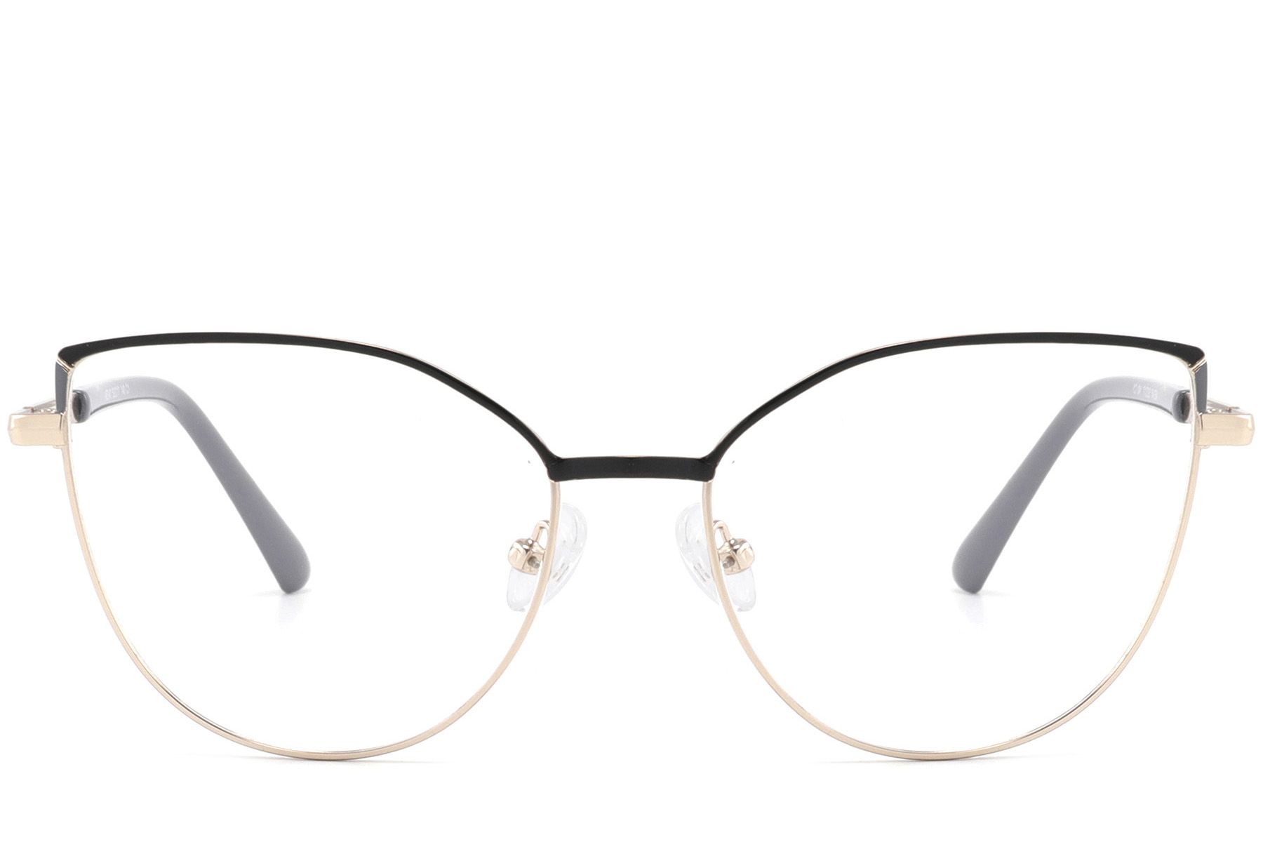 Gafas de metal negro con forma de mariposa #BS2425-0815