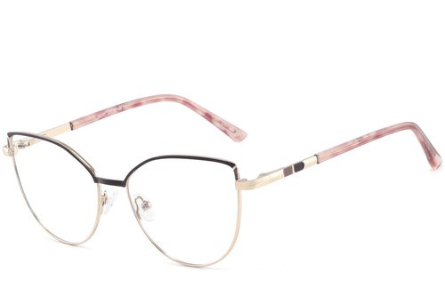 Lunettes papillon en métal noir #BS2425-0817