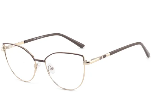 Lunettes papillon en métal marron #BS2425-0818