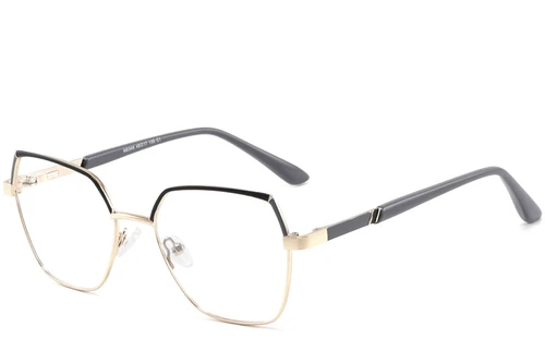 Geometric Black Metal Glasses #BS2425-0821