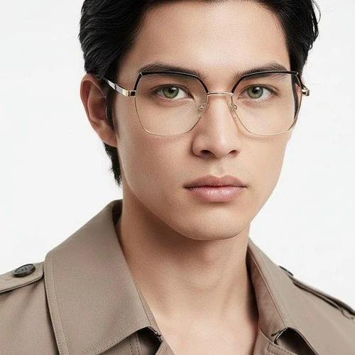 Geometric Black Metal Glasses #BS2425-0821