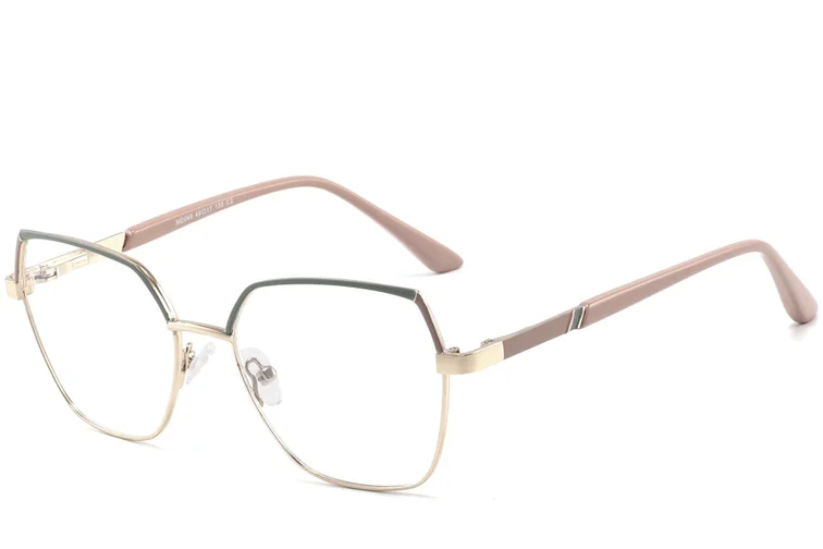 Geometric Green Metal Glasses #BS2425-0822