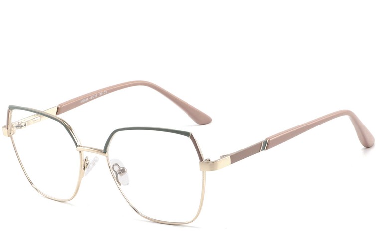 Geometric Green Metal Glasses #BS2425-0822