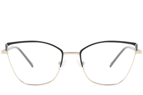 Lunettes papillon en métal noir #BS2425-0827