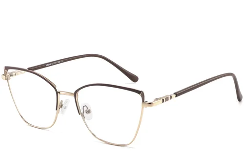 Lunettes papillon en métal marron #BS2425-0830