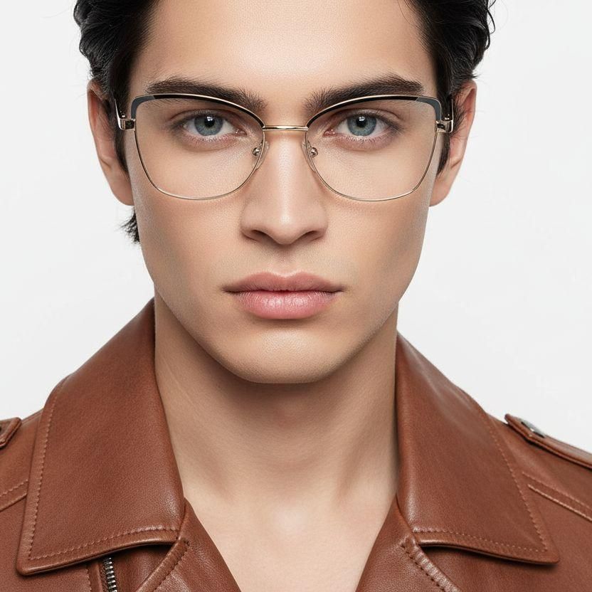 Butterfly Black Metal Glasses #BS2425-0833