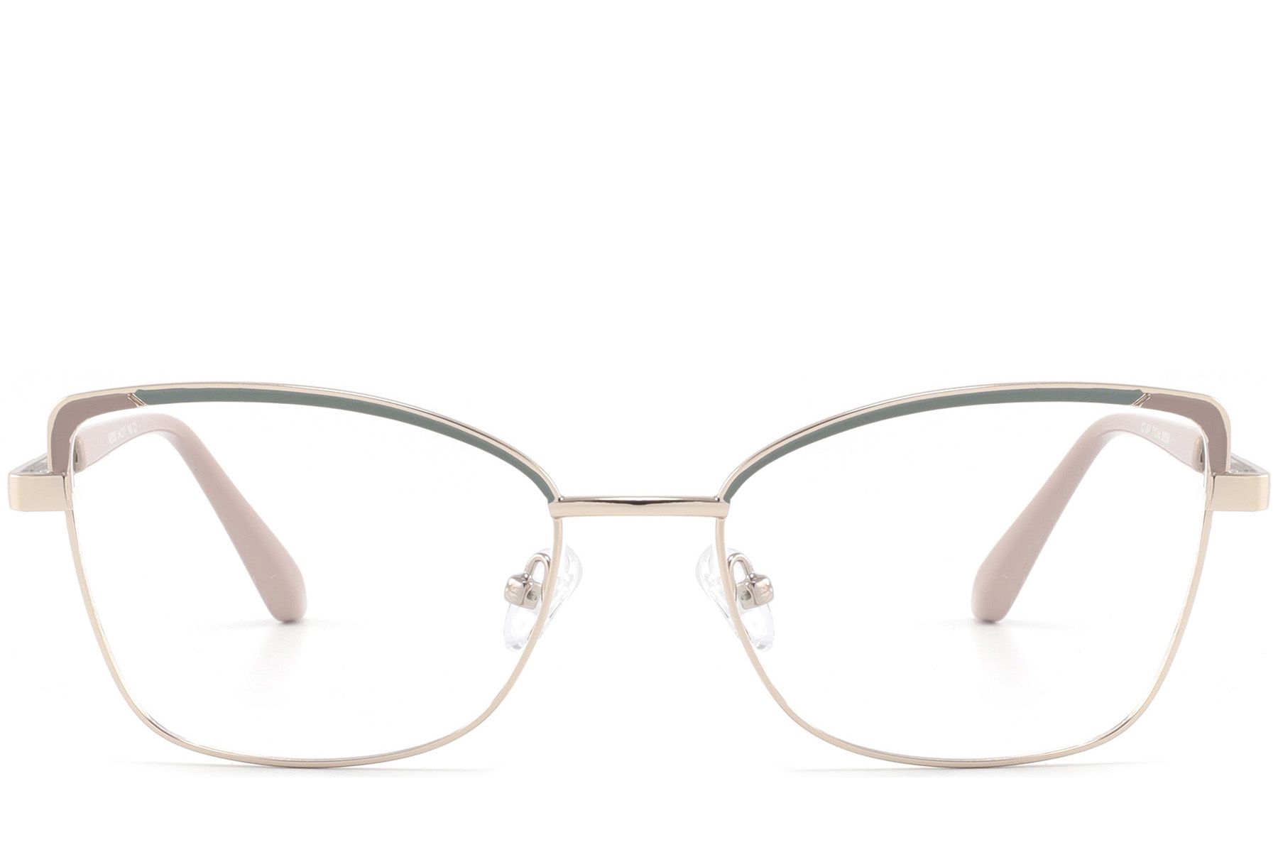 Butterfly Green Metal Glasses #BS2425-0834