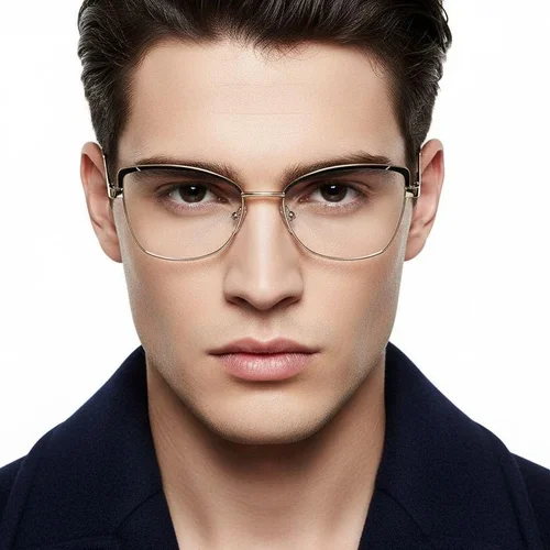 Lunettes papillon en métal noir #BS2425-0835