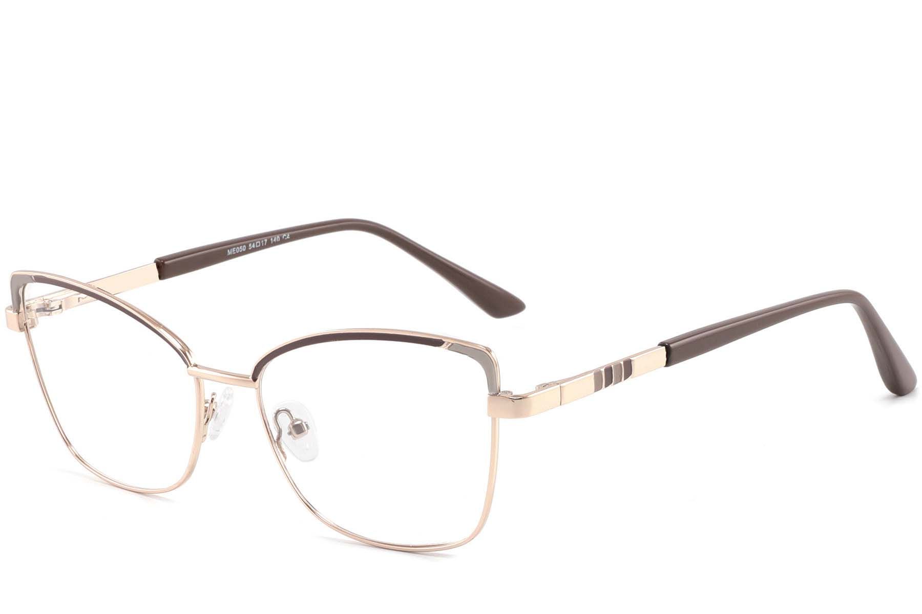 Butterfly Brown Metal Glasses #BS2425-0836