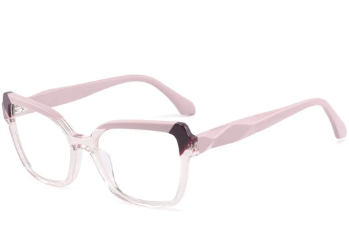 Schmetterlingsrosa Acetatbrille #BS2425-0843