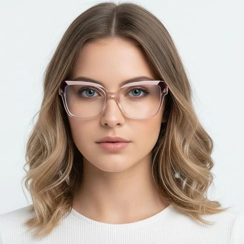 Lunettes en acétate rose papillon #BS2425-0843