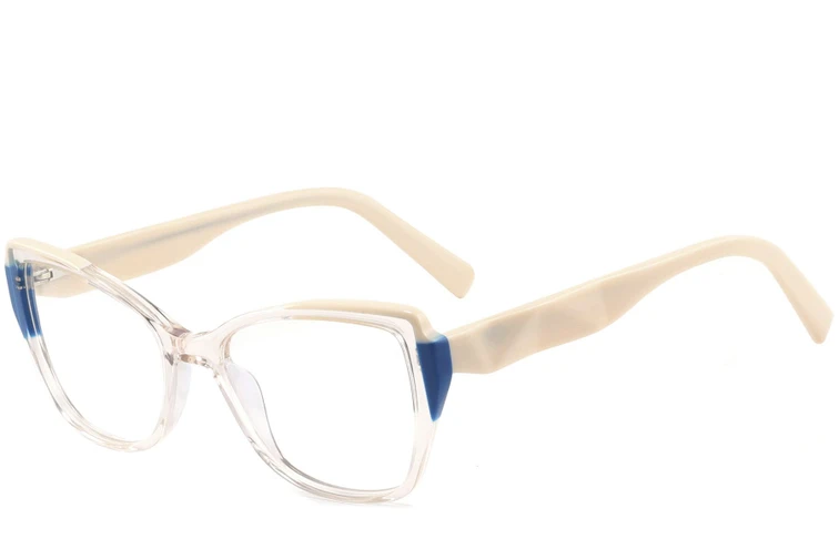 Bicchieri in acetato color crema con motivo a farfalla #BS2425-0844