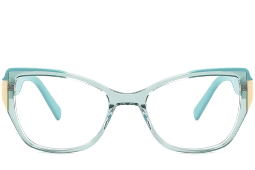 Lunettes en acétate bleu papillon #BS2425-0845