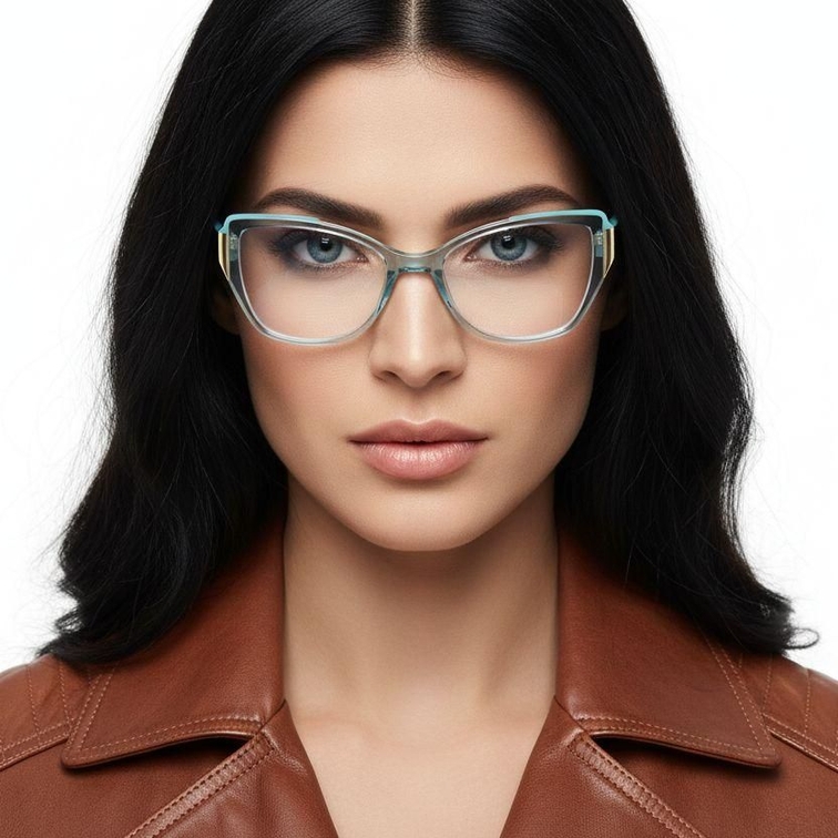 Butterfly Blue Acetate Glasses #BS2425-0845