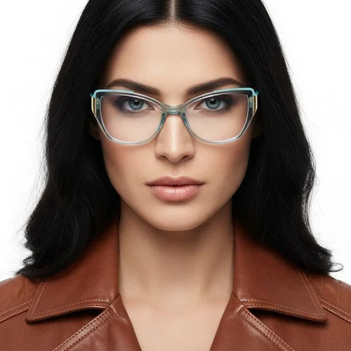 Lunettes en acétate bleu papillon #BS2425-0845