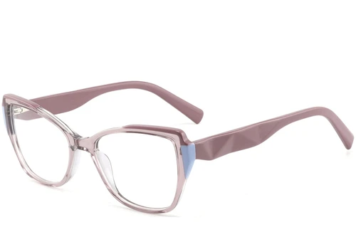 Schmetterlingsrosa Acetatbrille #BS2425-0849