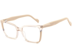 Rectangular Orange Acetate Glasses #BS2425-0851