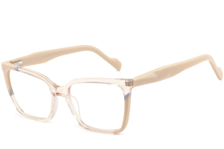 Bicchieri rettangolari in acetato arancione #BS2425-0851