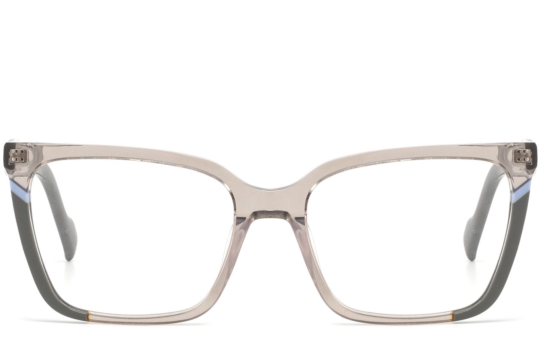 Rectangular Brown Acetate Glasses #BS2425-0852
