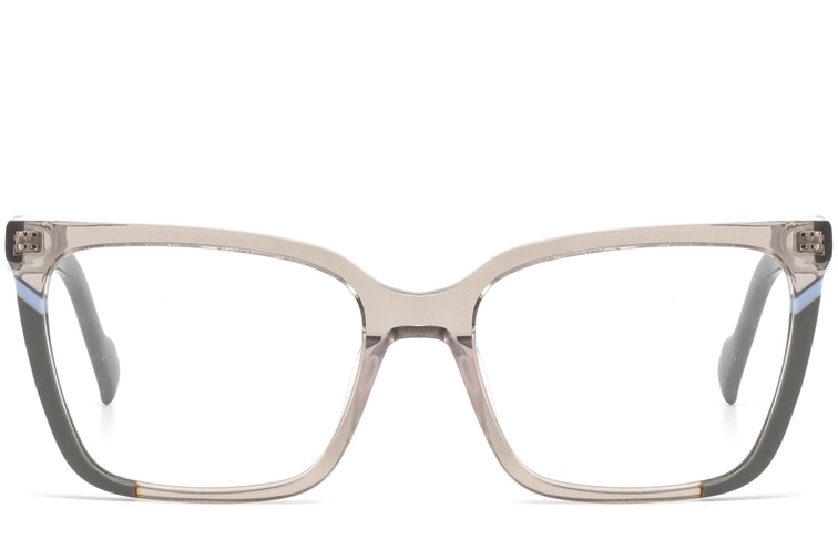 Lunettes rectangulaires en acétate brun #BS2425-0852