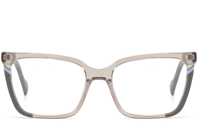 Bicchieri rettangolari in acetato marrone #BS2425-0852