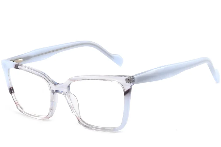 Bicchieri rettangolari in acetato blu #BS2425-0854