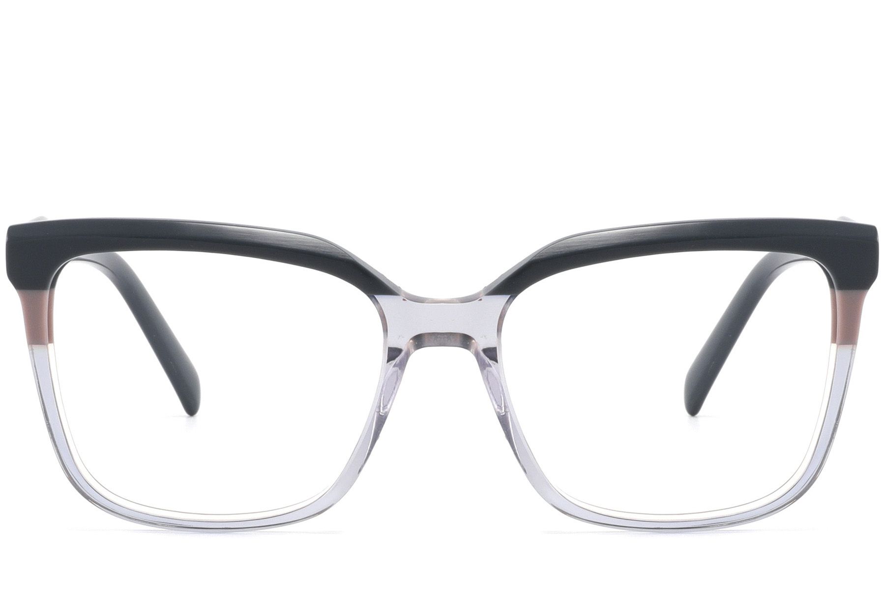 Rectangular Blue Acetate Glasses #BS2425-0856
