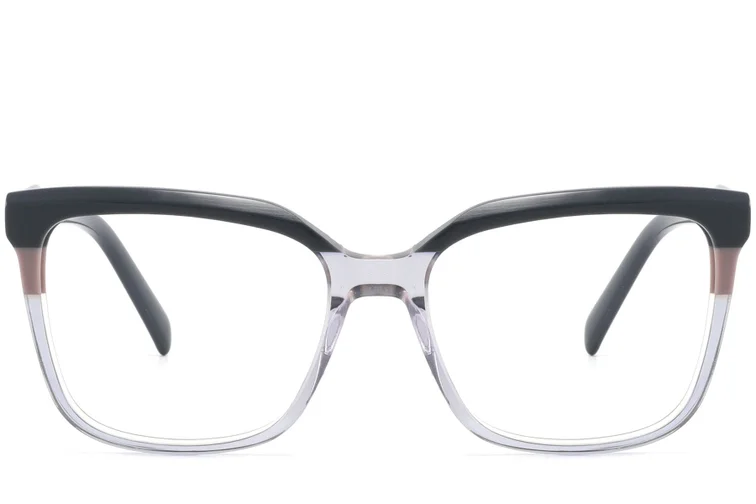 Bicchieri rettangolari in acetato blu #BS2425-0856