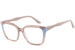 Rectangular Pink Acetate Glasses #BS2425-0863