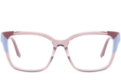 Rectangular Pink Acetate Glasses #BS2425-0865