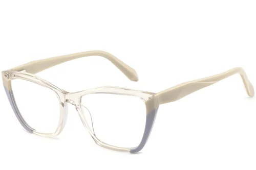 Verres en acétate crème Butterfly #BS2425-0867