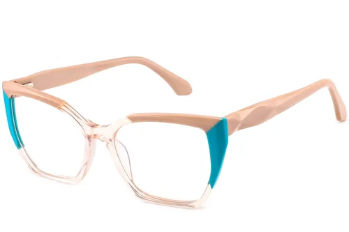 Lunettes papillon en acétate brun #BS2425-0871