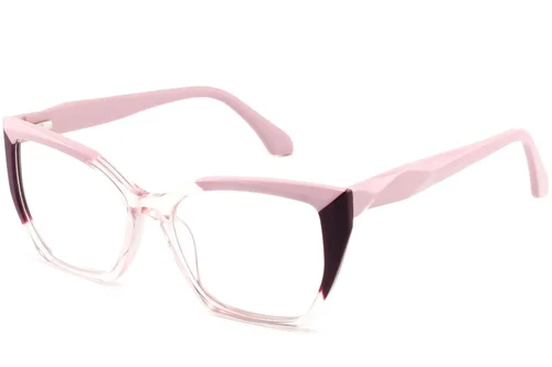 Lunettes en acétate rose papillon #BS2425-0873