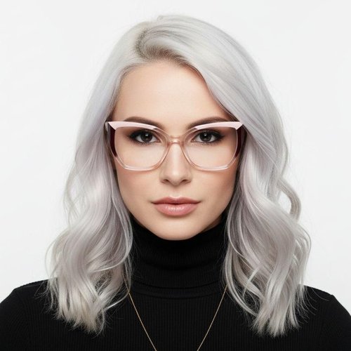 Lunettes en acétate rose papillon #BS2425-0873