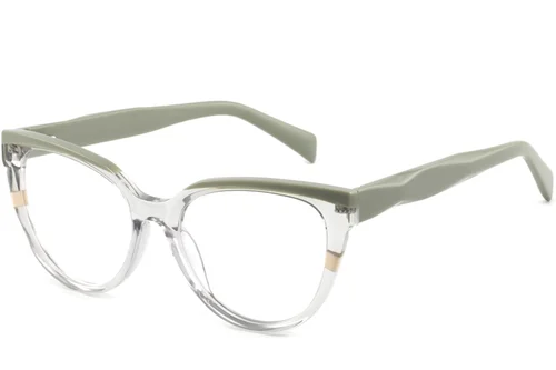 Verres ovales en acétate vert #BS2425-0882