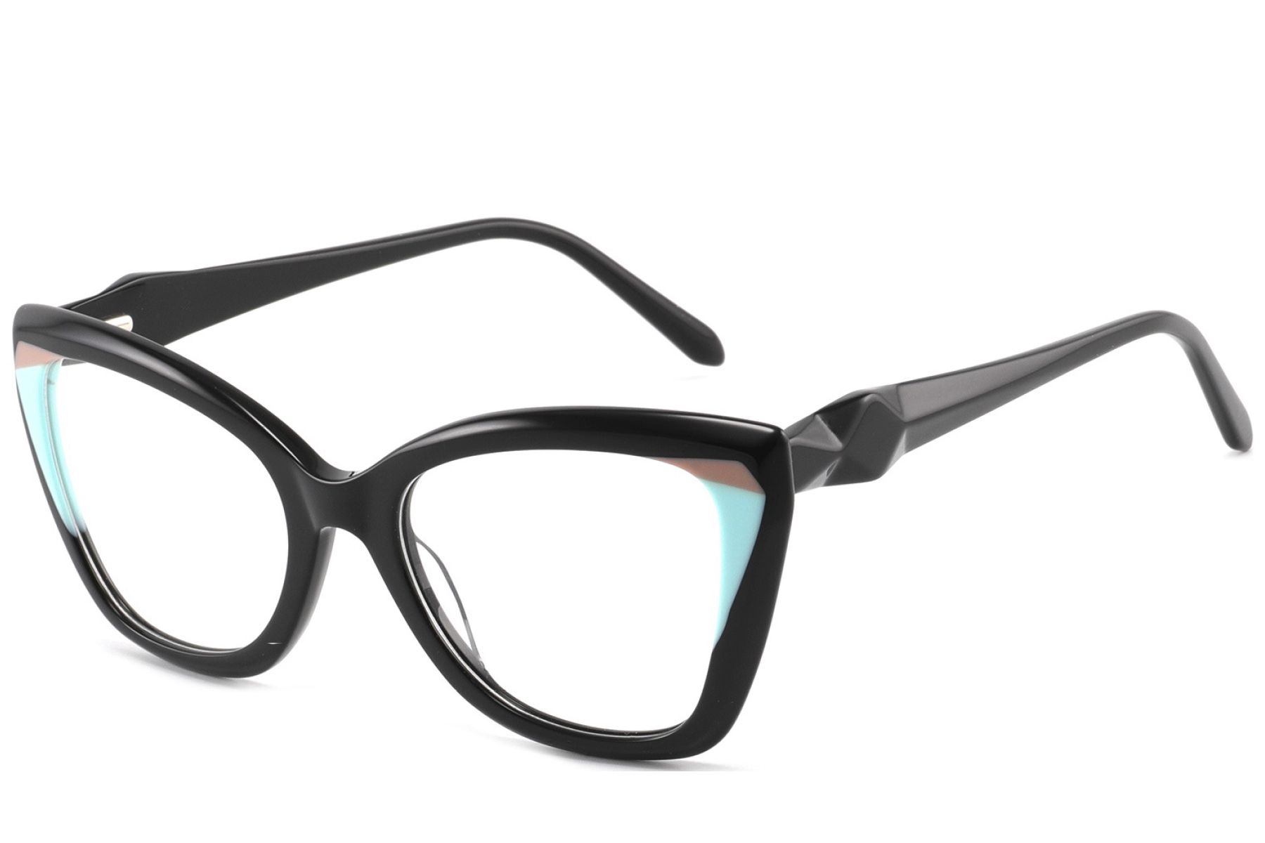 Butterfly Black Acetate Glasses #BS2425-0887