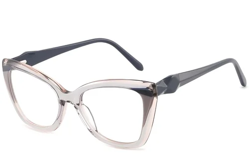 Lunettes en acétate gris papillon #BS2425-0888