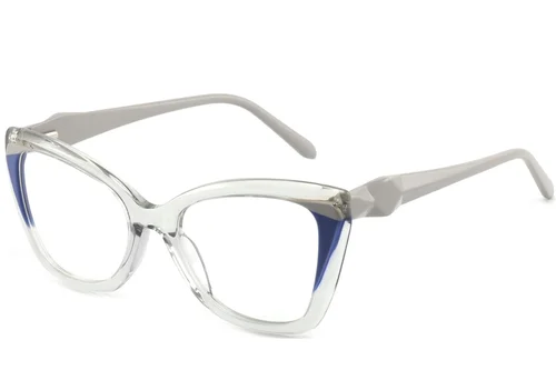 Lunettes en acétate gris papillon #BS2425-0890