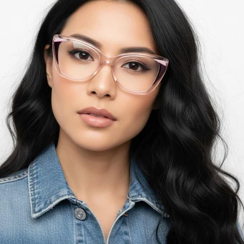 Lunettes en acétate rose papillon #BS2425-0891